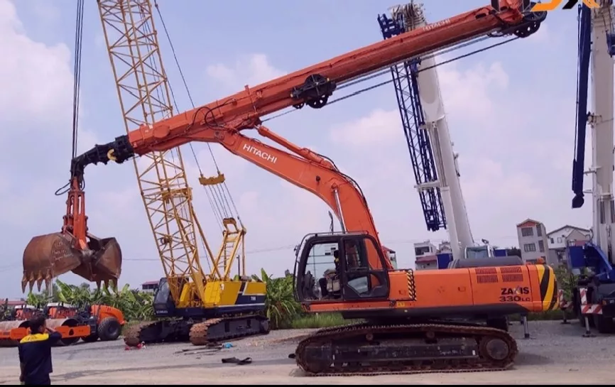 Экскаватор с грейфером Hitachi ZX330LC телескопический